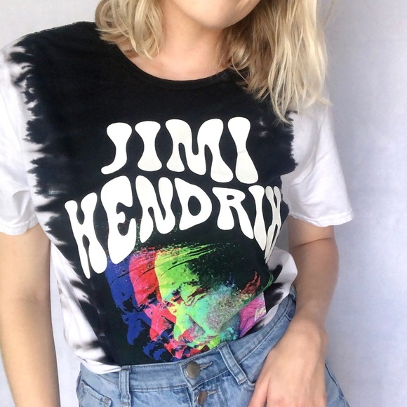 Jimi Hendrix NWOT Distressed Graphic Tee - Picture 2 of 5